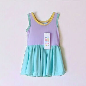 Dot Dot Smile Sustainable Fair Trade Sherbet Twirl Cotton Dress sz 6-12 mos NWT